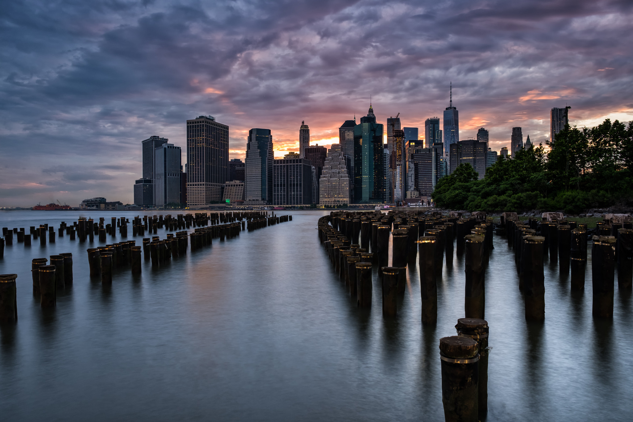 Fujifilm X-H1 sample photo. Lower manhattan sunset photography