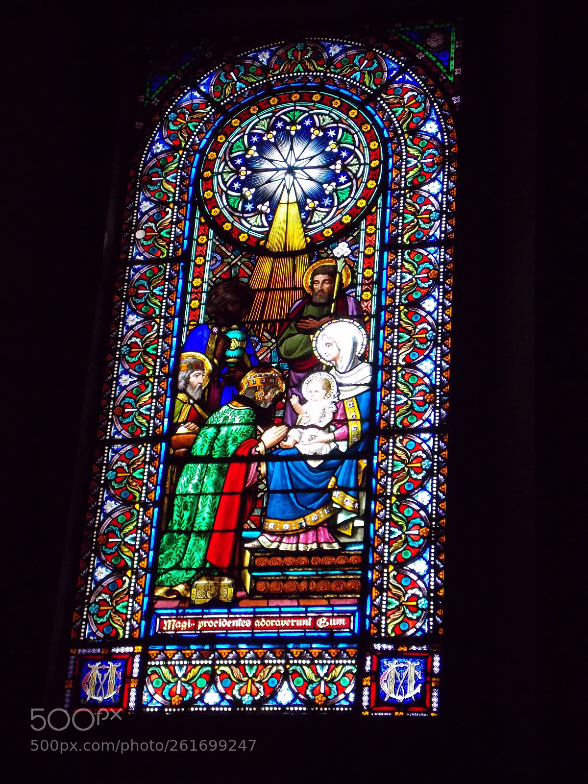 Nikon Coolpix L810 sample photo. Montserrat stained glass window photography