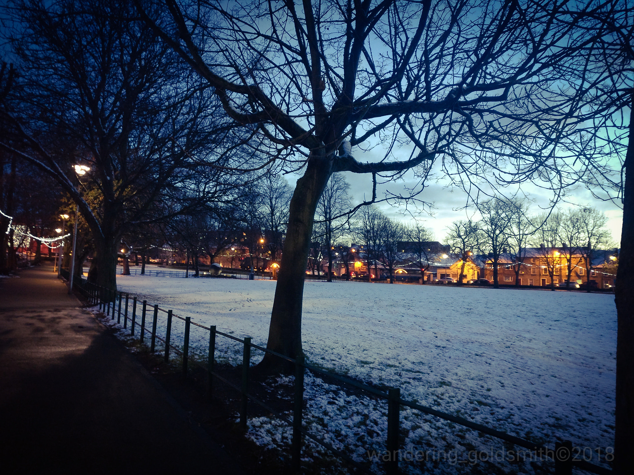 OnePlus A3003 sample photo. Late snowy evenings photography