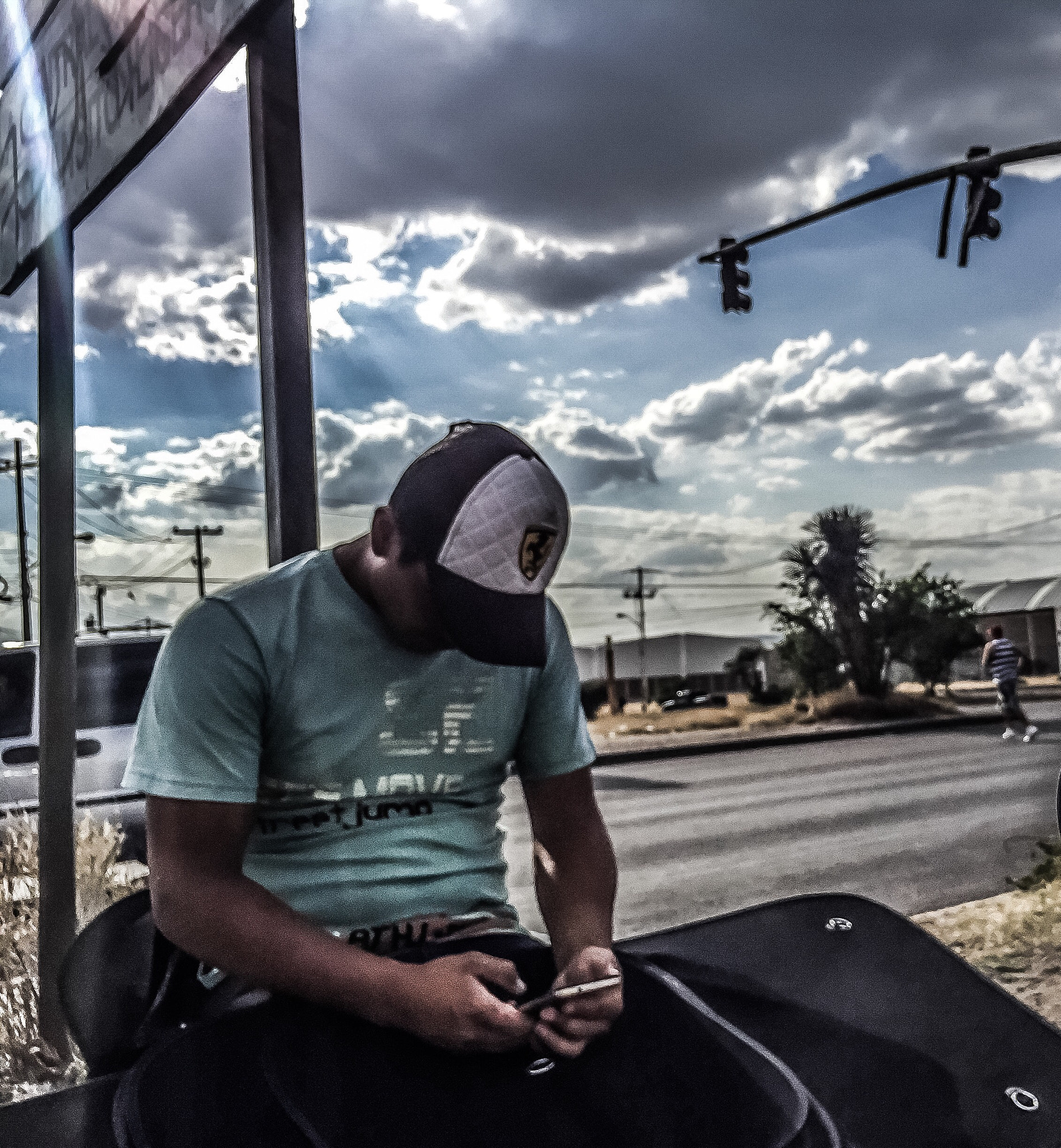 Apple iPhone 6 Plus sample photo. Peddler (texting)... photography