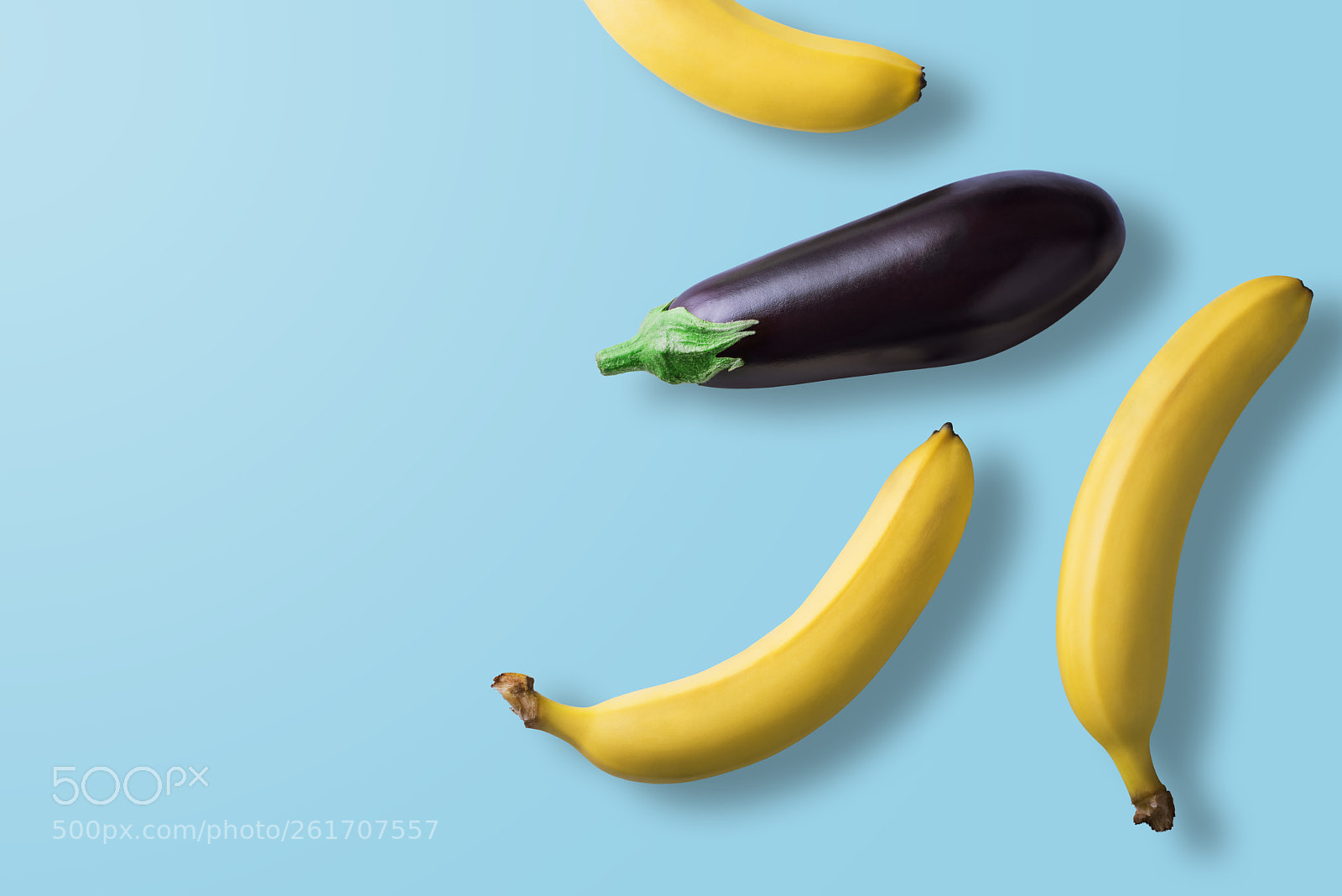 Nikon D810 sample photo. Bananas and eggplant on photography