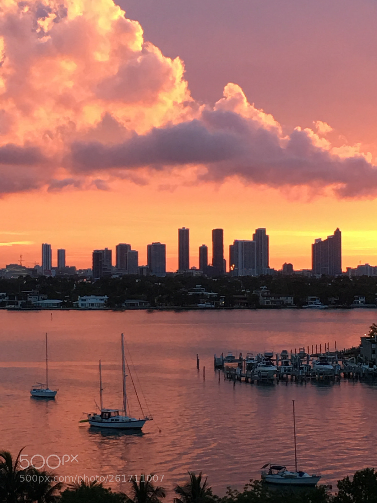 Apple iPhone 6s Plus sample photo. Sunset miami beach  photography