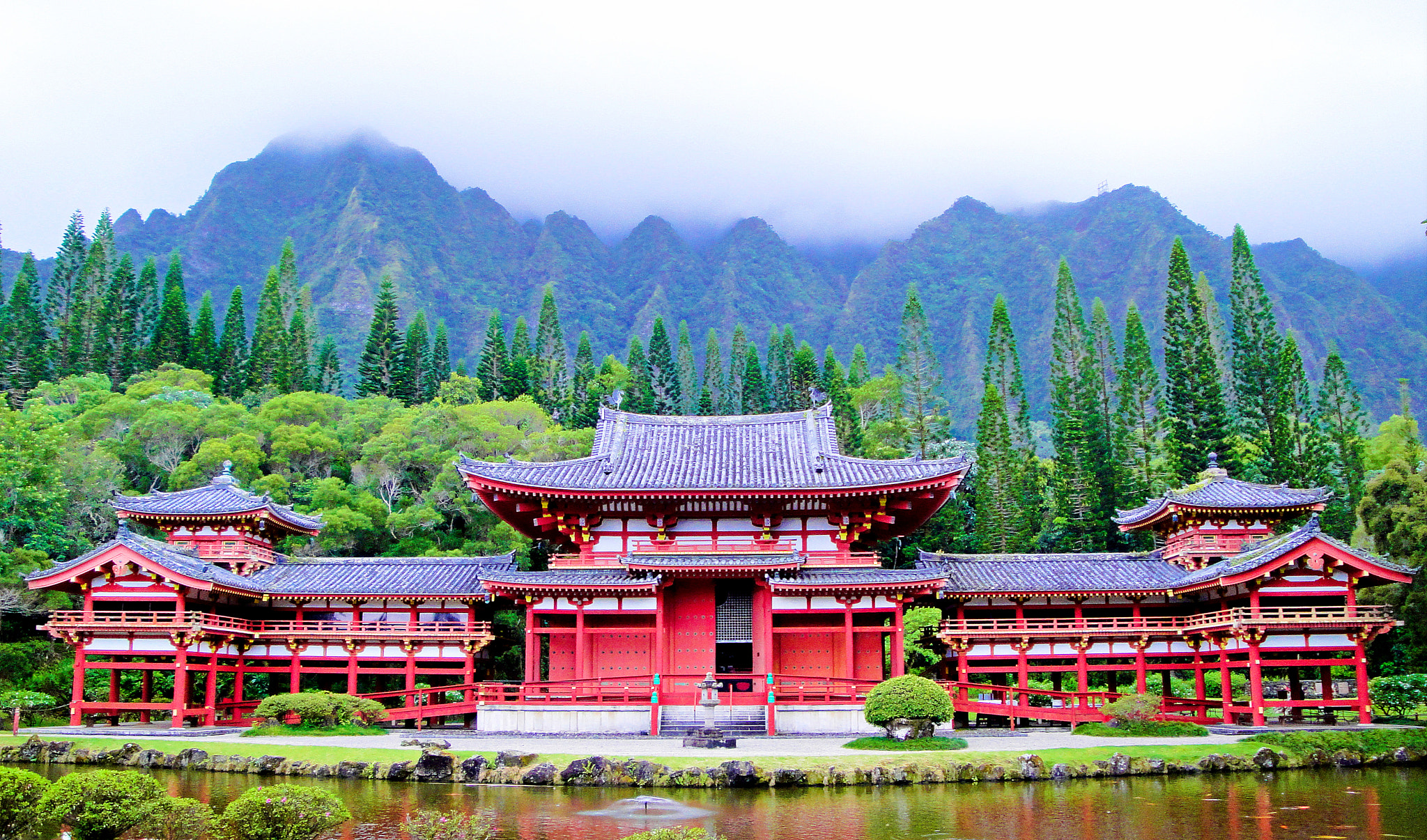 Sony Cyber-shot DSC-W290 sample photo. Byodo in temple oahu study 6 photography