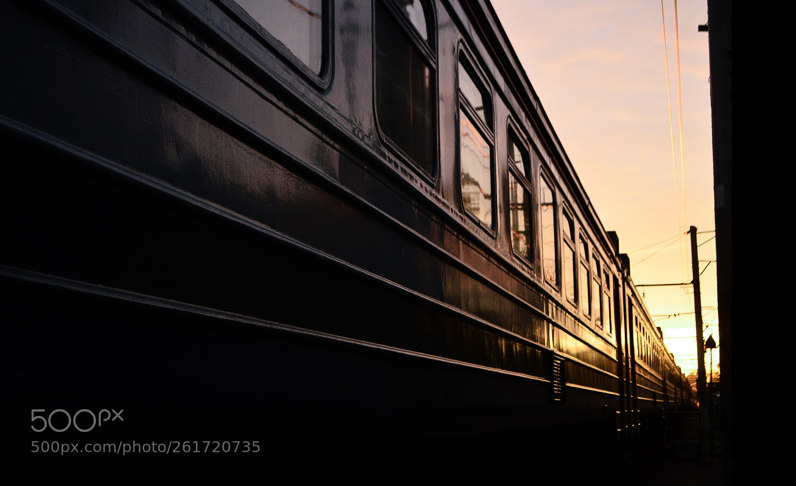 Nikon D3200 sample photo. Sunrise | train photography