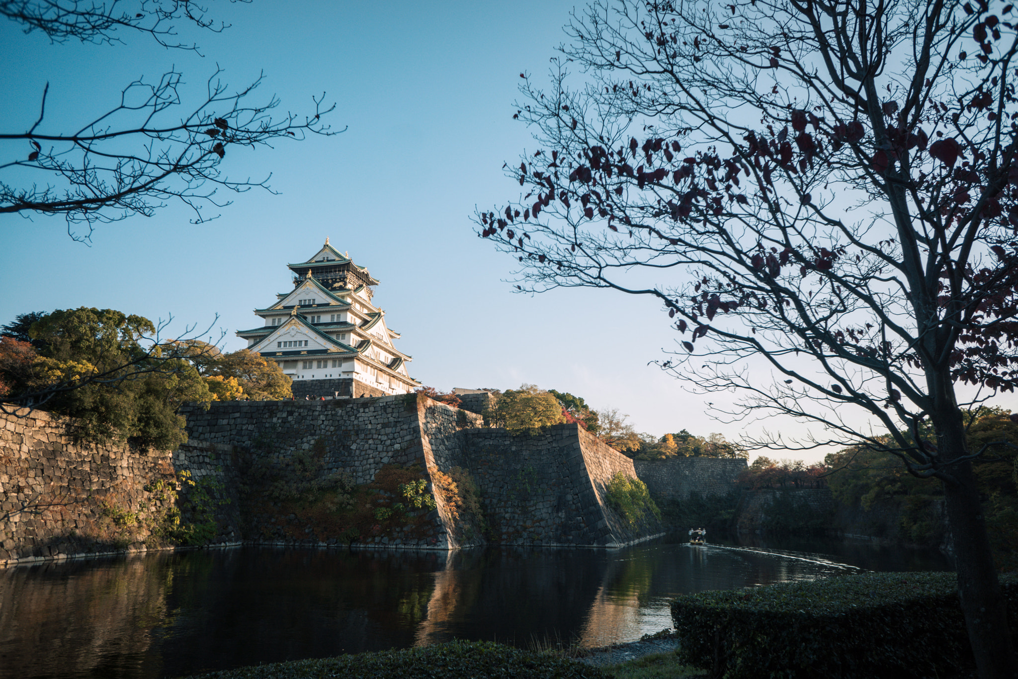 Sony Alpha NEX-7 sample photo. Osaka castle photography