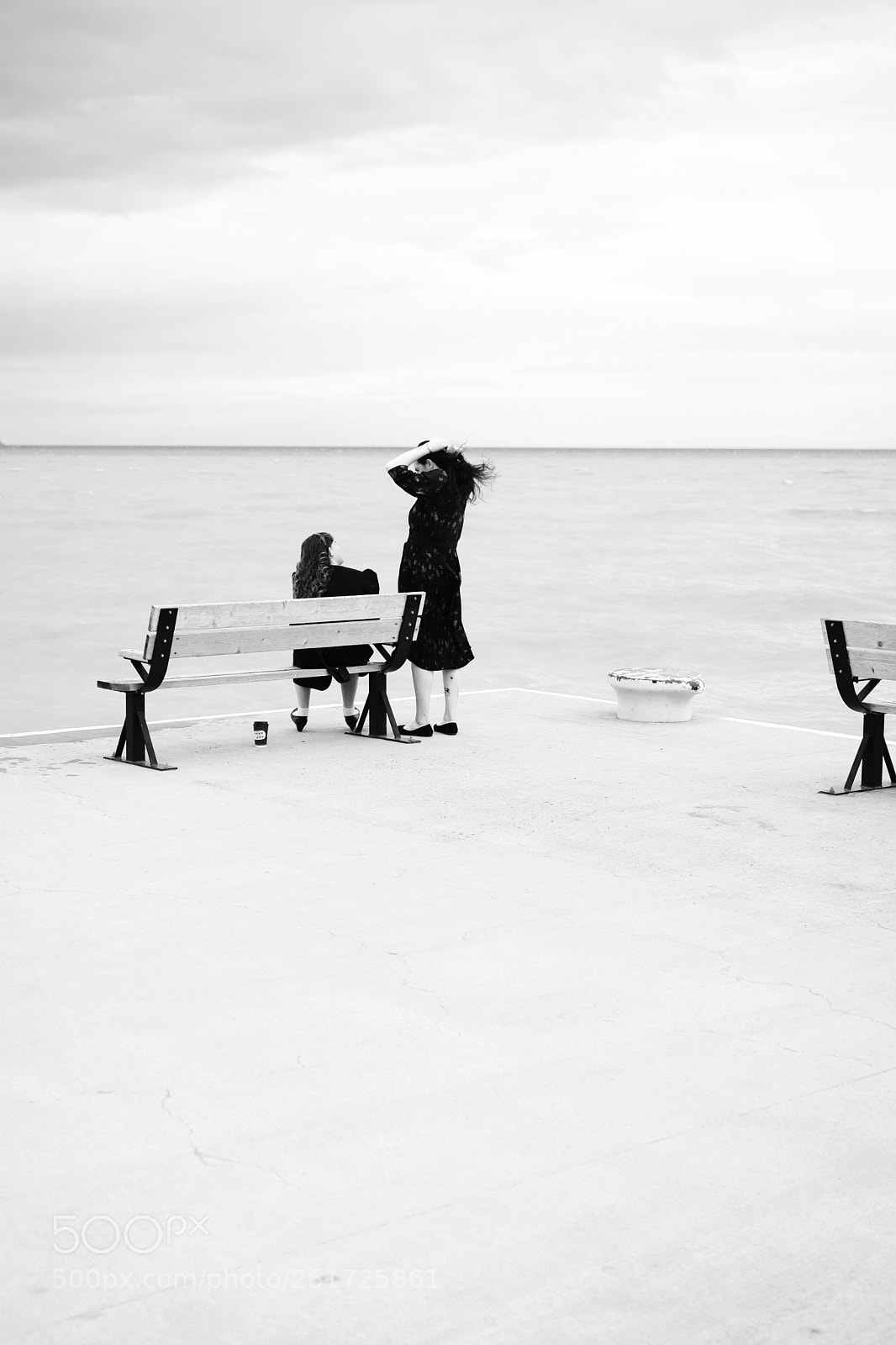 Fujifilm X100F sample photo. Ladies on the pier.  photography