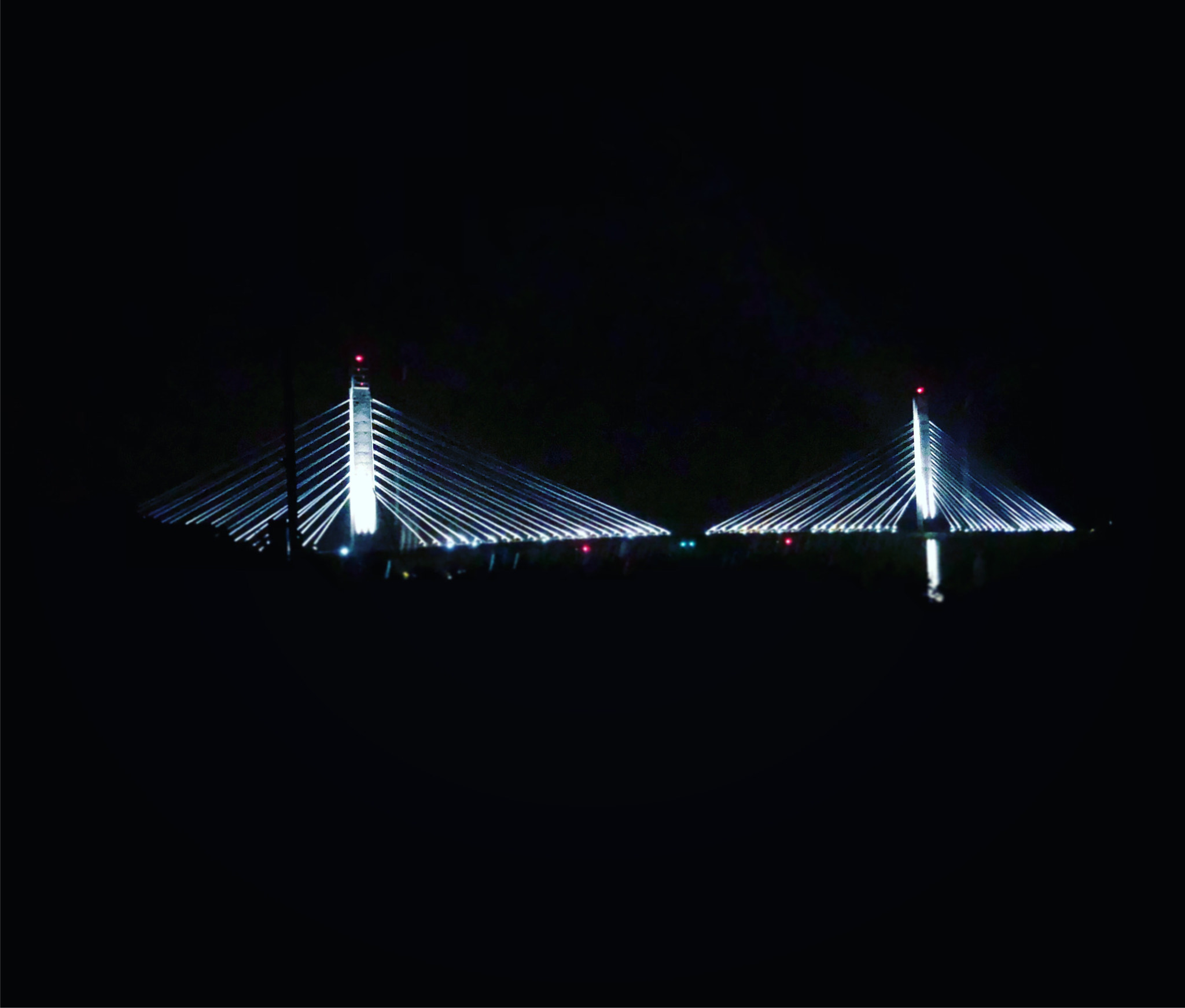Apple iPhone X sample photo. Bridge night photography