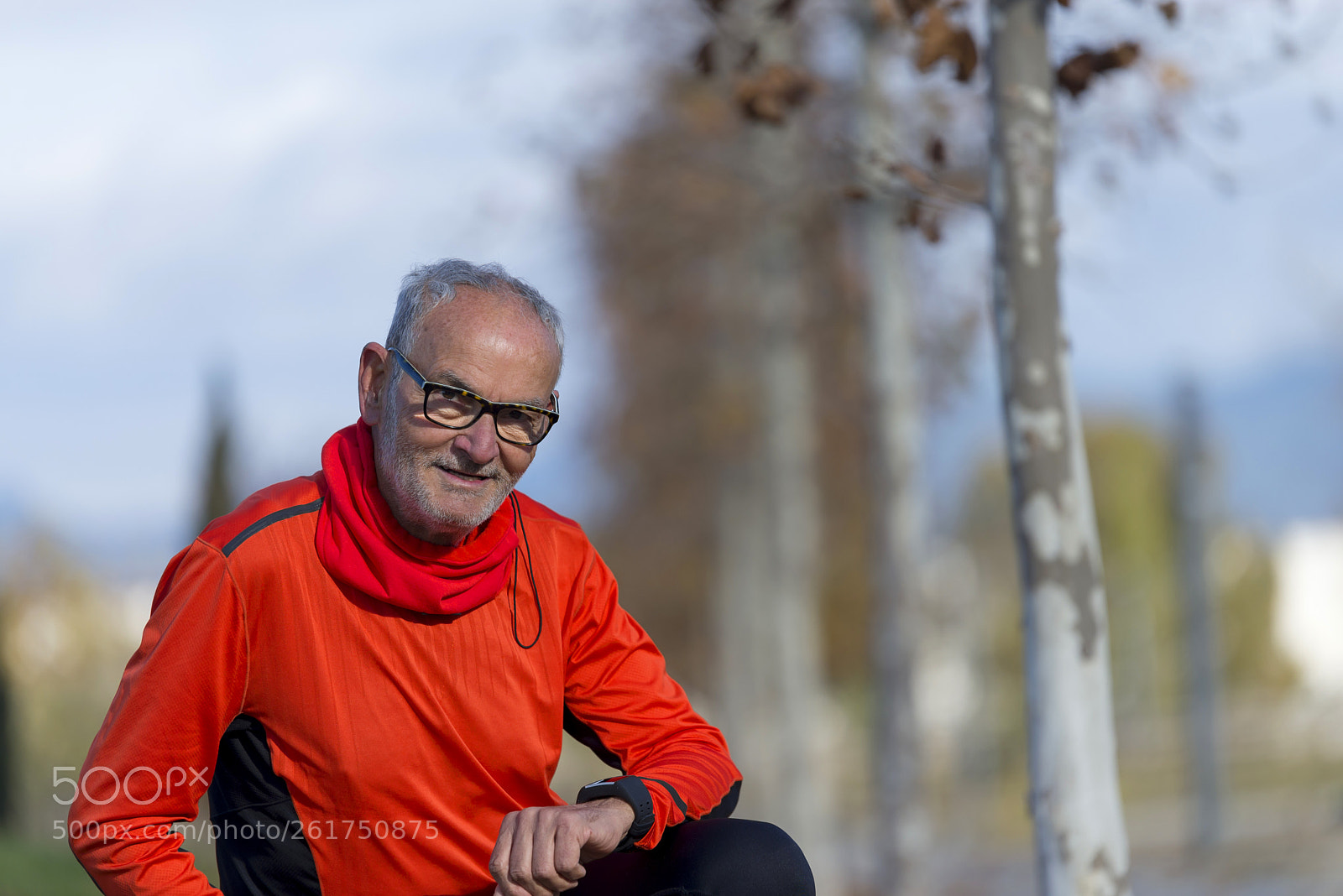 Nikon D610 sample photo. Senior runner man resting photography