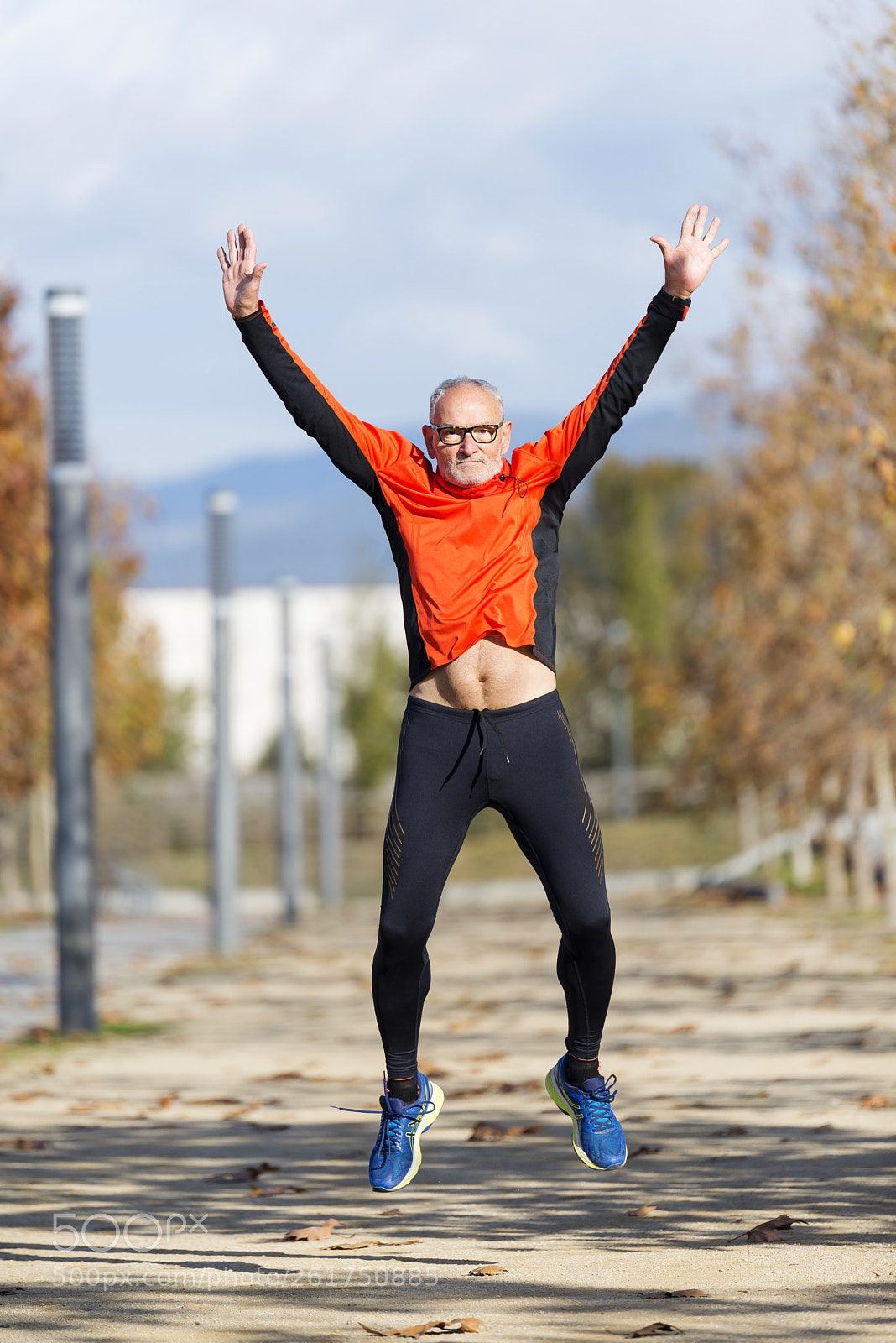 Nikon D610 sample photo. Senior man jumping on photography