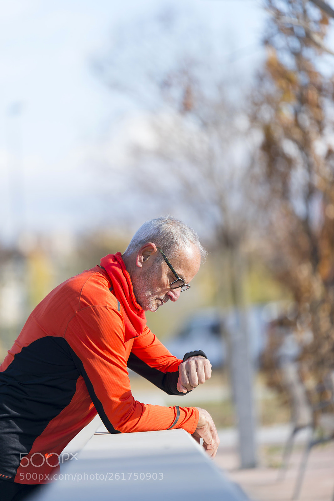 Nikon D610 sample photo. Senior runner man resting photography