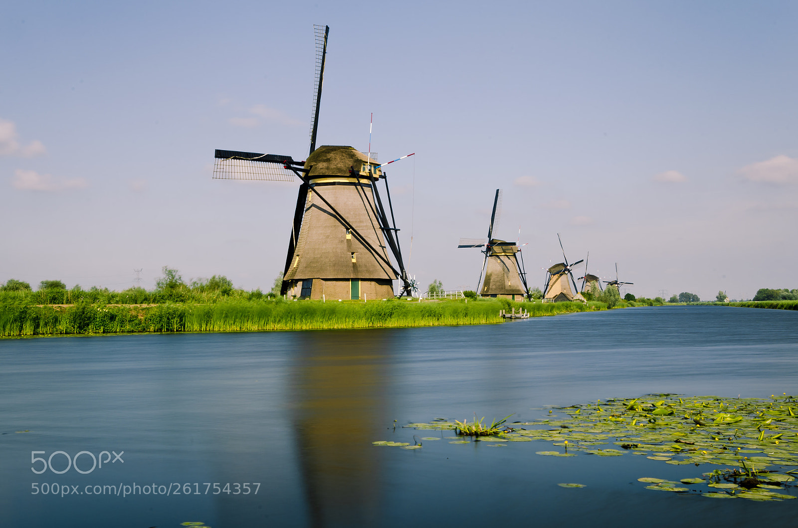 Nikon D5100 sample photo. Windmills in kinderdijk photography