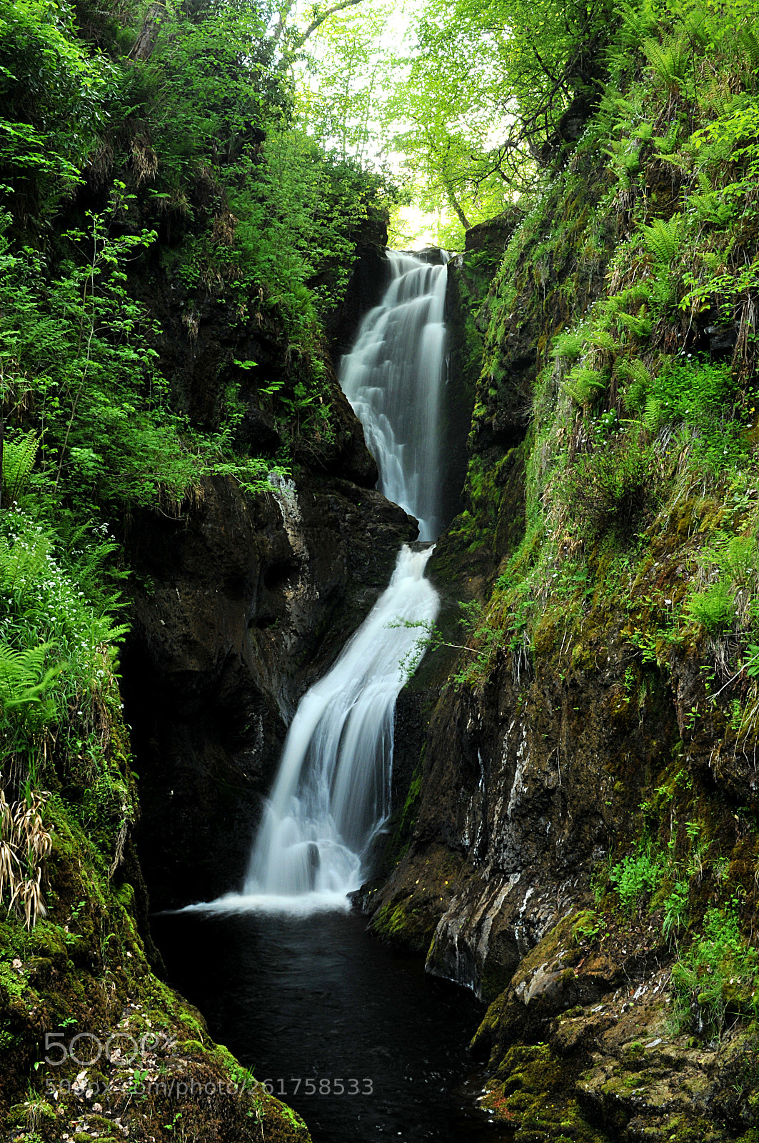 Nikon D300 sample photo. Glenariff waterfall photography