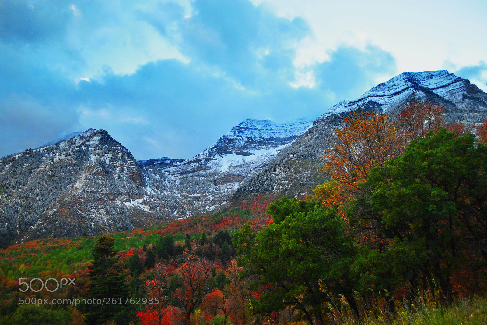 Nikon D3000 sample photo. Timpanogos in fall photography