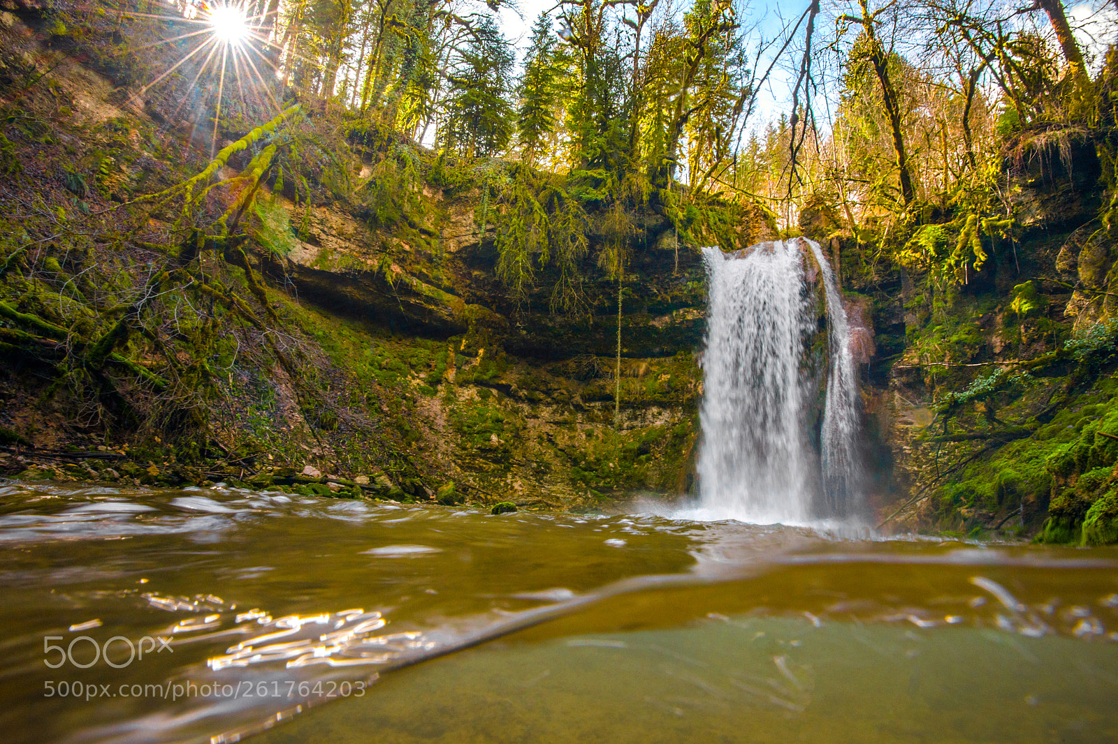 Nikon D800 sample photo. Under the waterfall photography