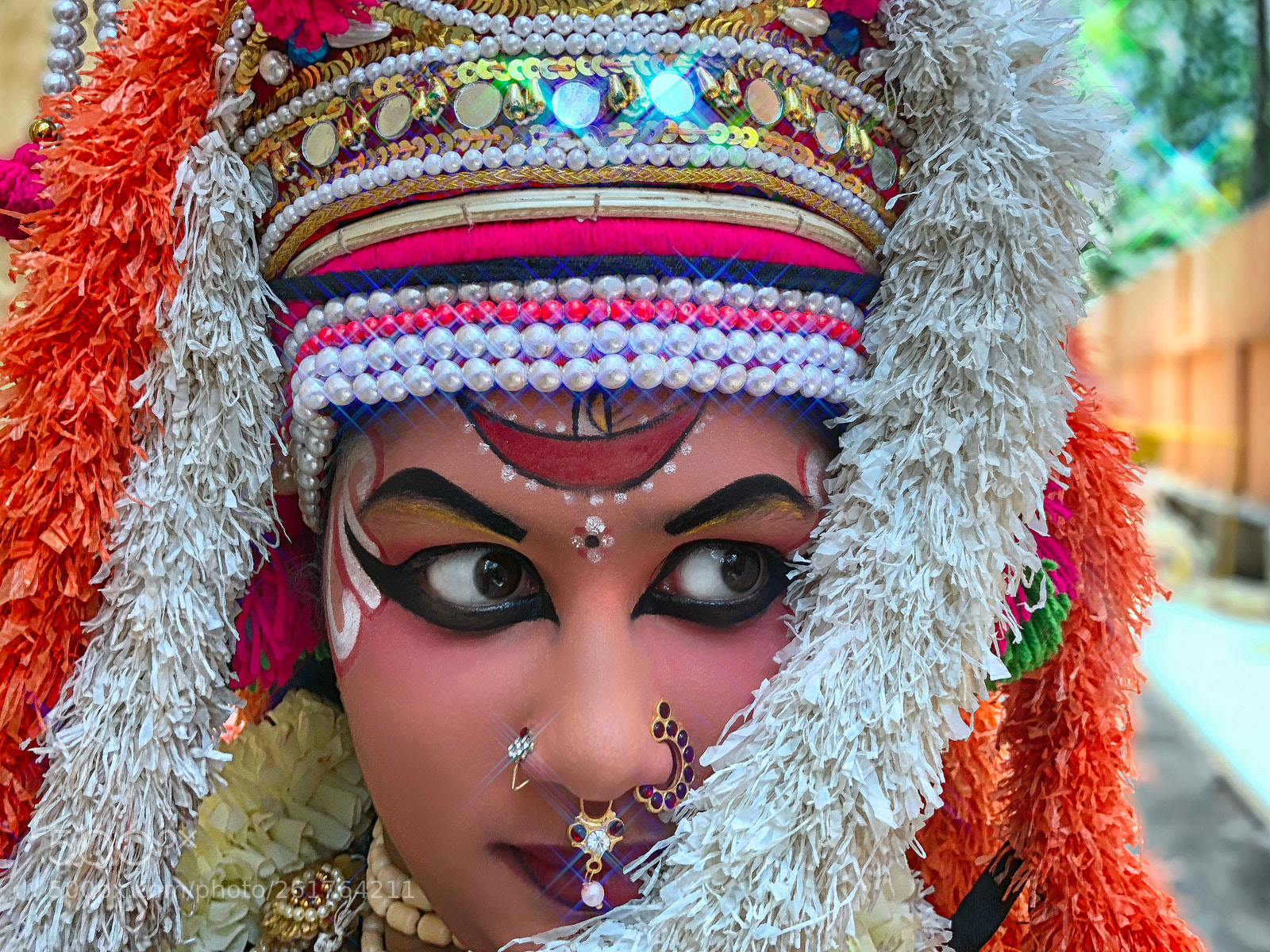 Apple iPhone X sample photo. Artist yakshagana in durga photography