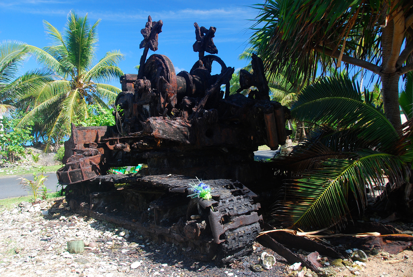Nikon D80 sample photo. Wwii relic.  funafuti. photography