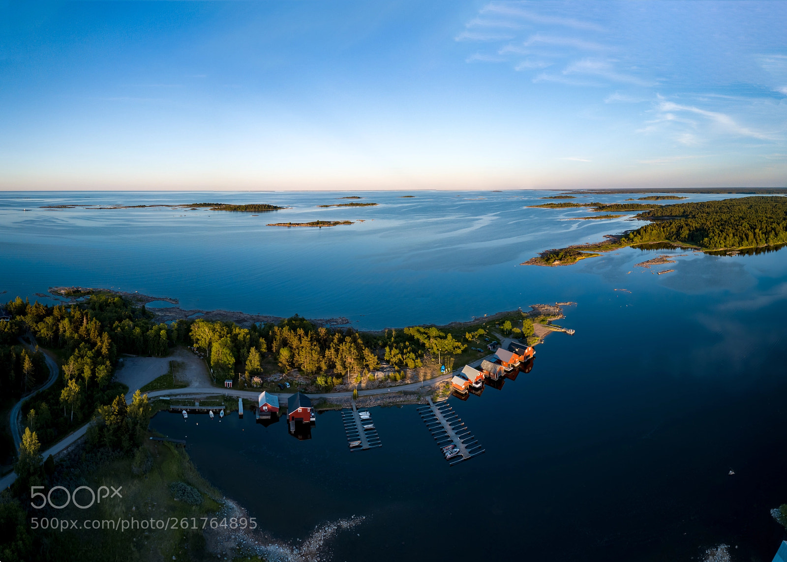 DJI FC220 sample photo. Slada hamn panorama photography