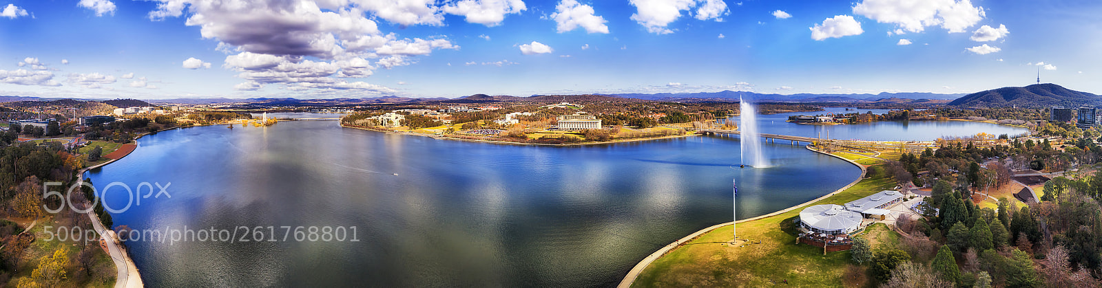DJI FC6310 sample photo. City in the park photography