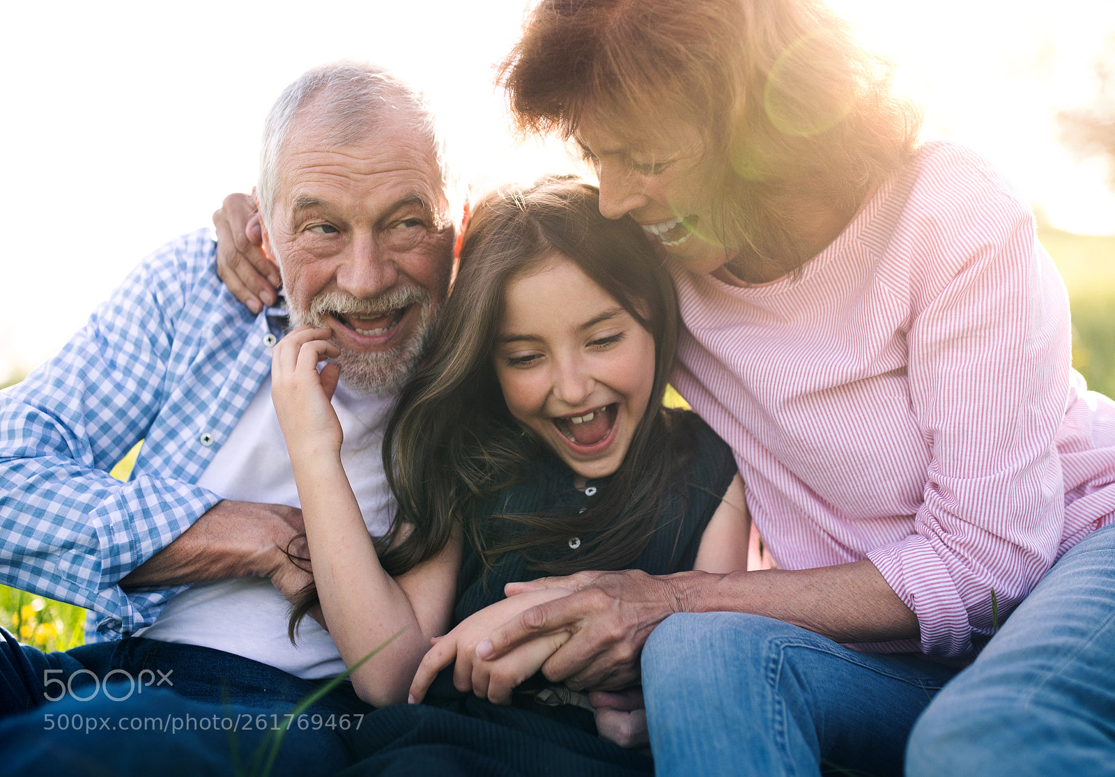 Nikon D5 sample photo. Senior couple with granddaughter photography