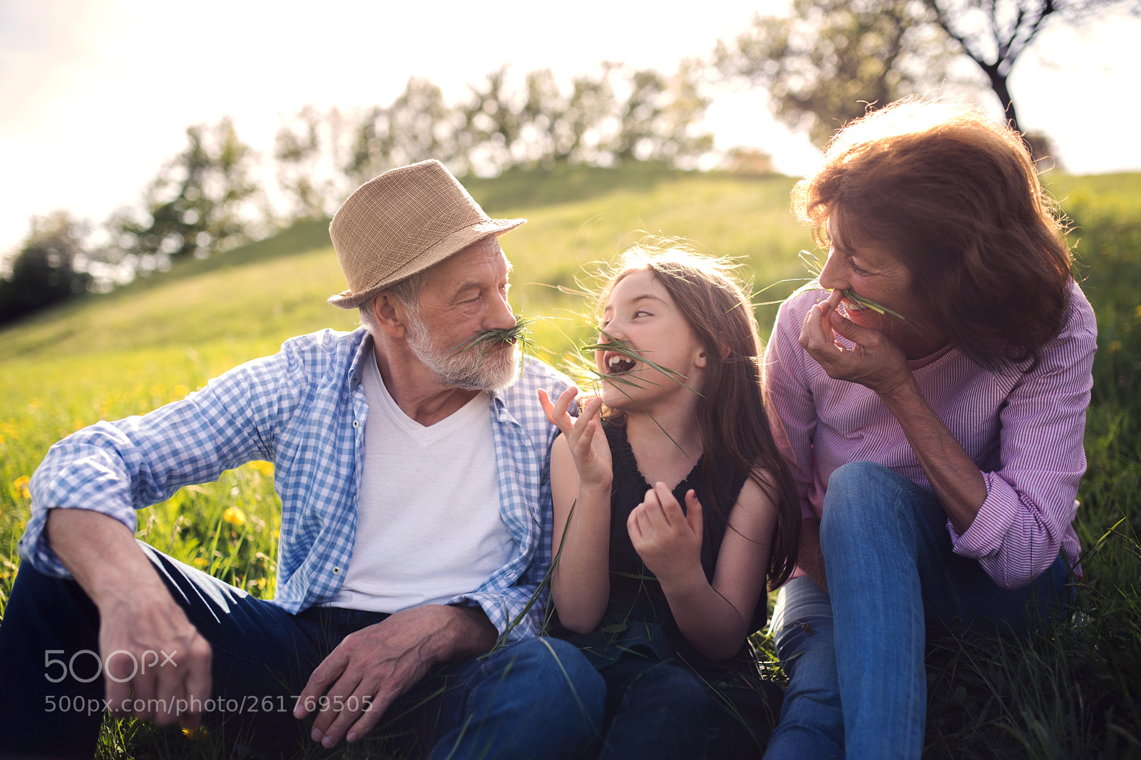 Nikon D5 sample photo. Senior couple with granddaughter photography
