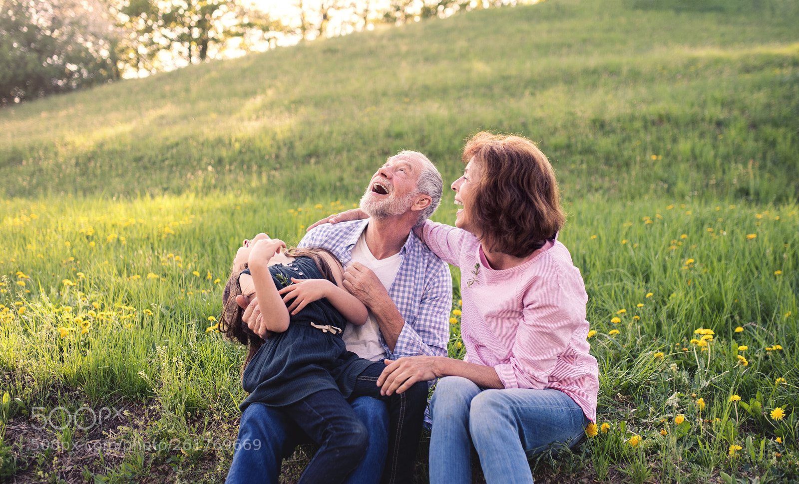 Nikon D5 sample photo. Senior couple with granddaughter photography