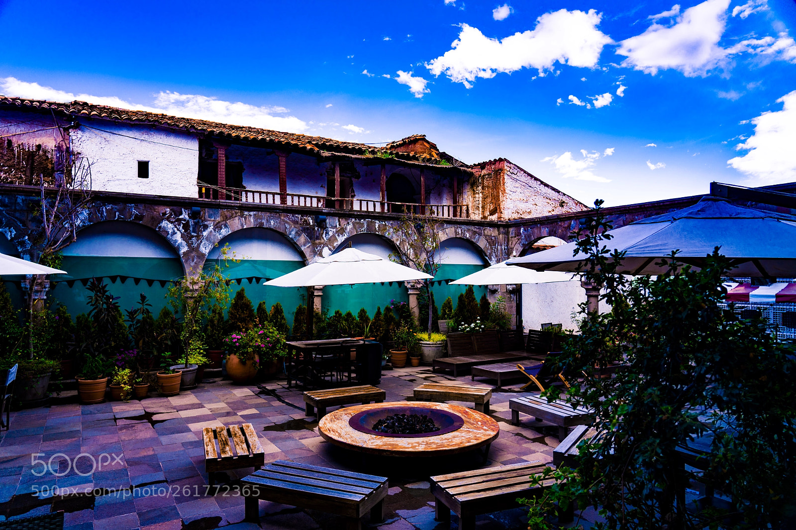 Sony a7R III sample photo. Garden of hotel in photography