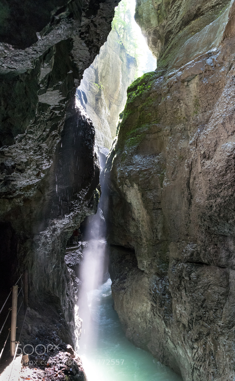 Nikon D5300 sample photo. Light beam in gorge photography