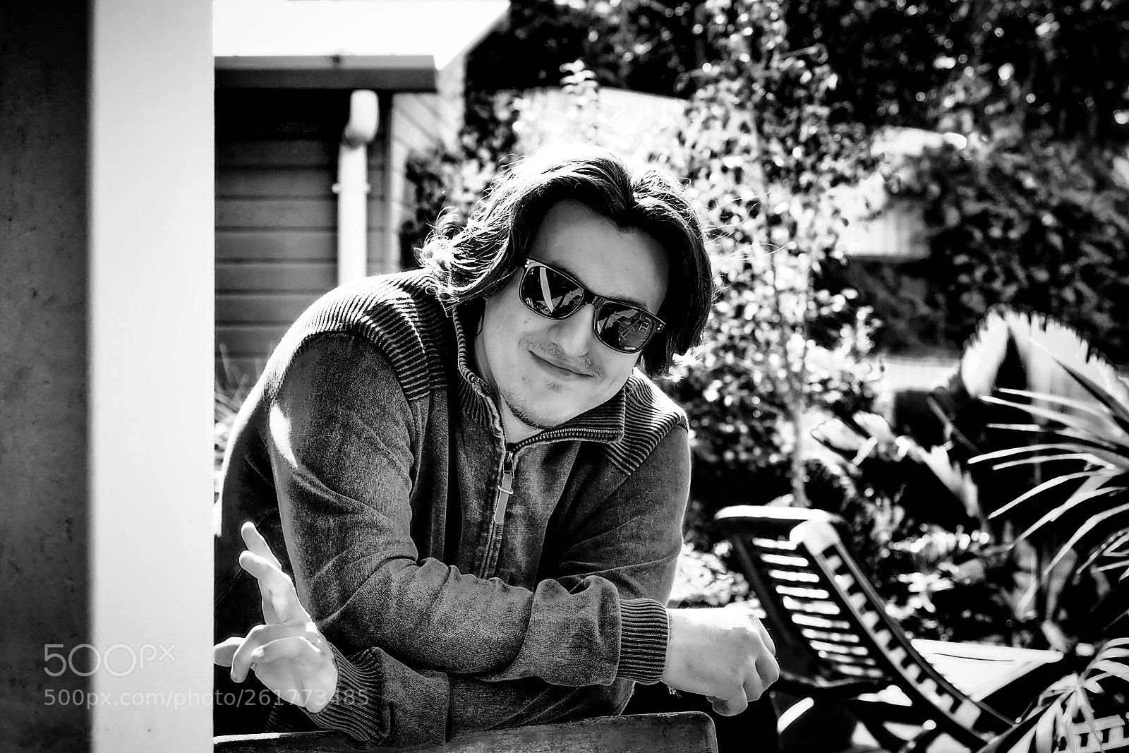 Olympus OM-D E-M10 II sample photo. Black and white portrait photography