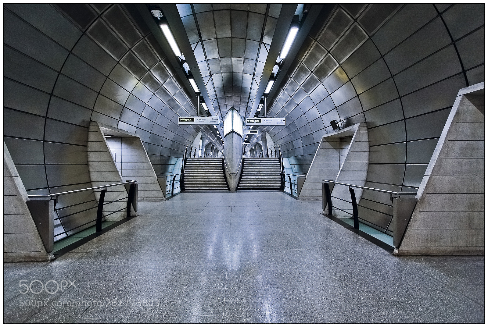 Canon EOS 40D sample photo. Way out, jubilee line photography