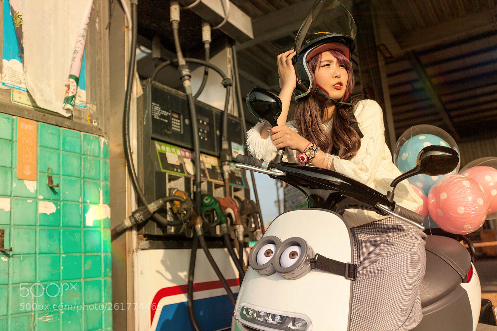 Canon EOS 5D Mark II sample photo. Scooter girl photography