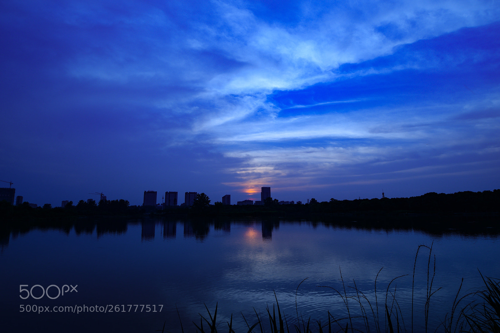 Nikon D3300 sample photo. 落日湖畔无声... photography