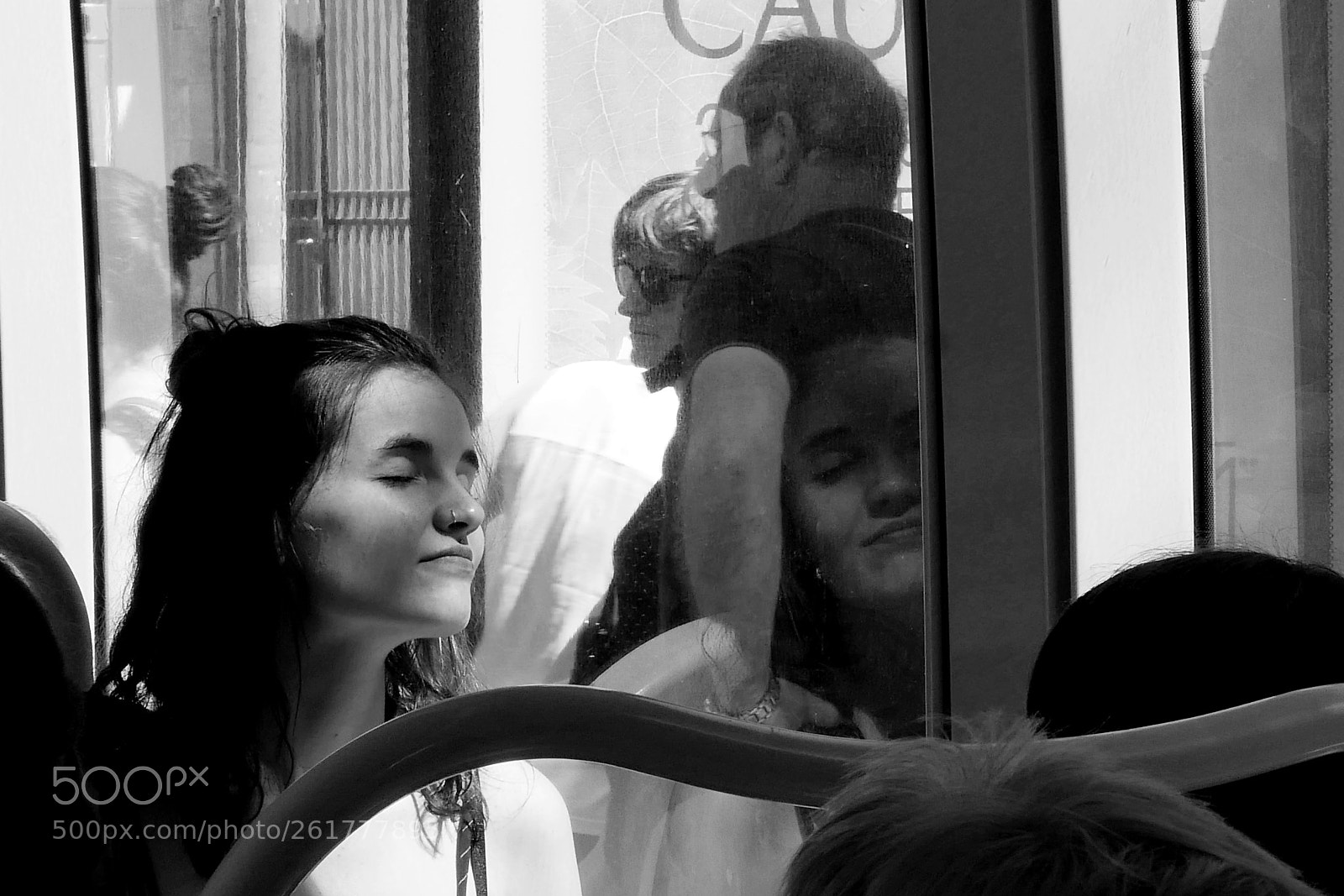 Panasonic Lumix DMC-LX100 sample photo. Dreaming in tram photography