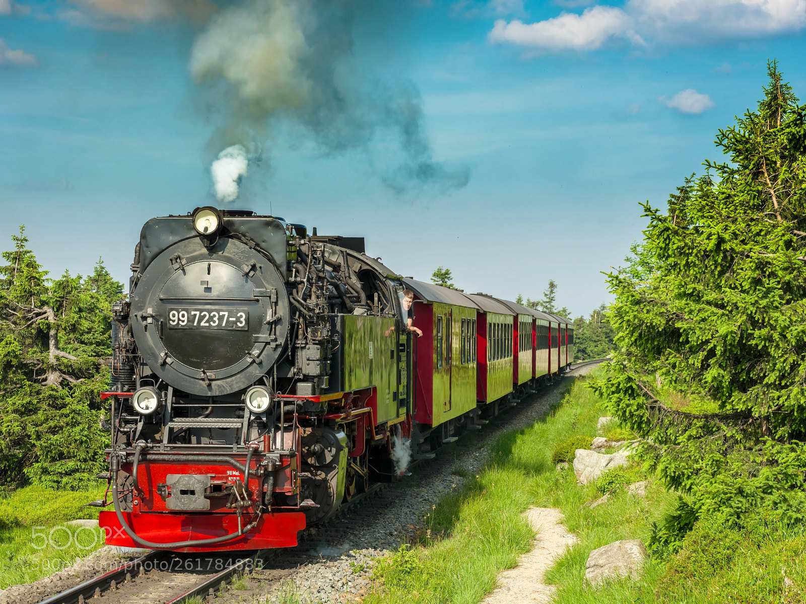 Fujifilm GFX 50S sample photo. Narrow gauge steam train photography