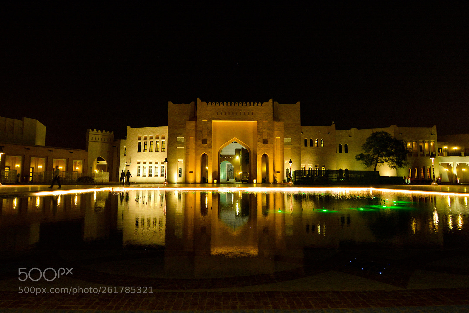 Nikon D7100 sample photo. Katara night view photography