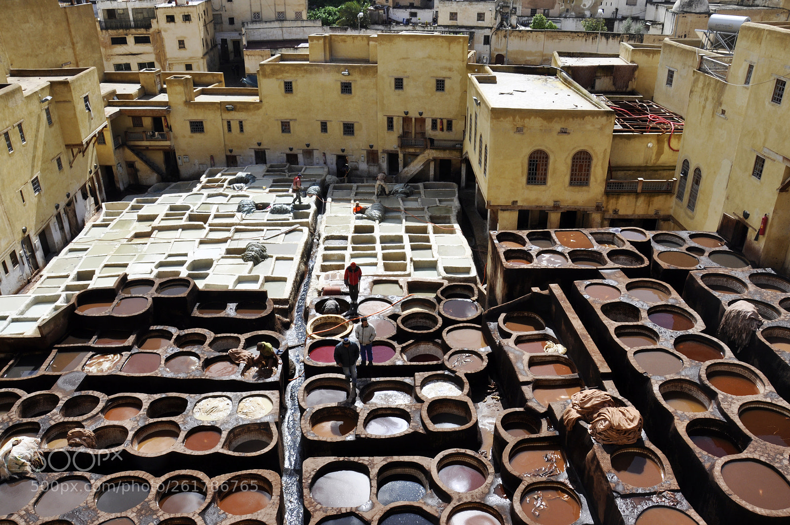 Nikon D90 sample photo. Tannery in fez photography