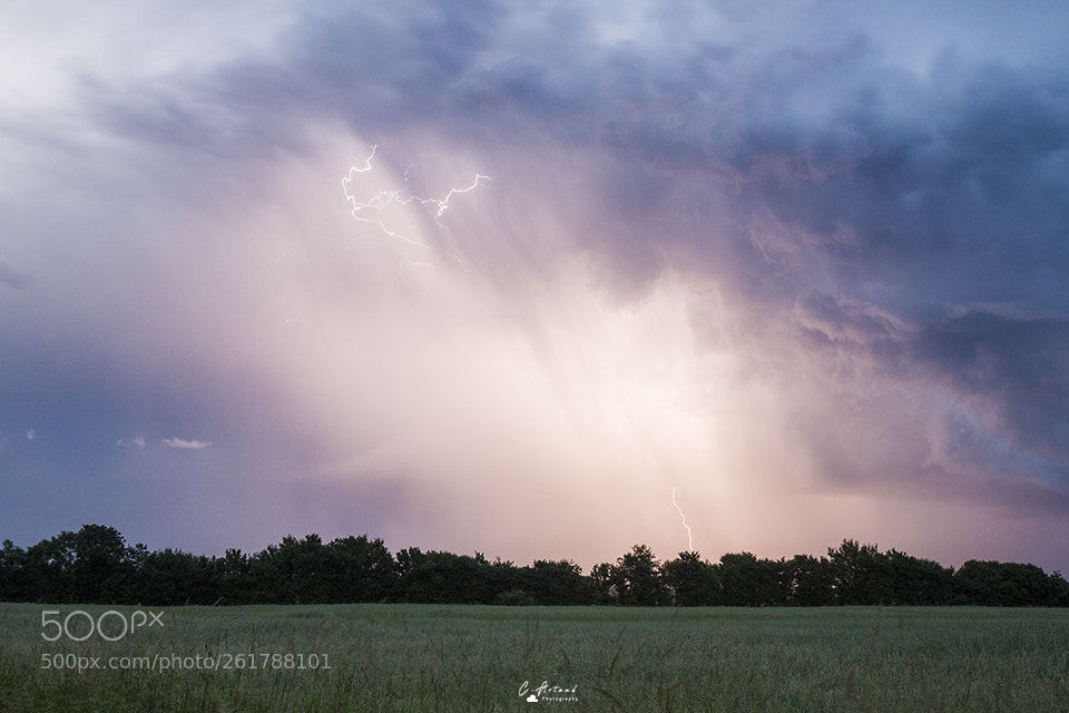 Canon EOS 7D sample photo. Night storm photography