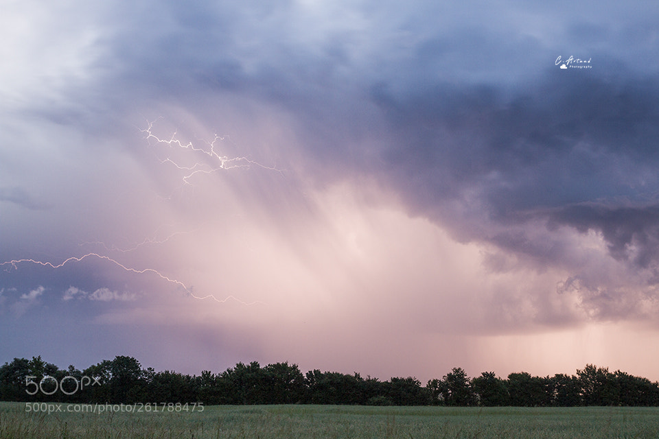 Canon EOS 7D sample photo. Night storm photography