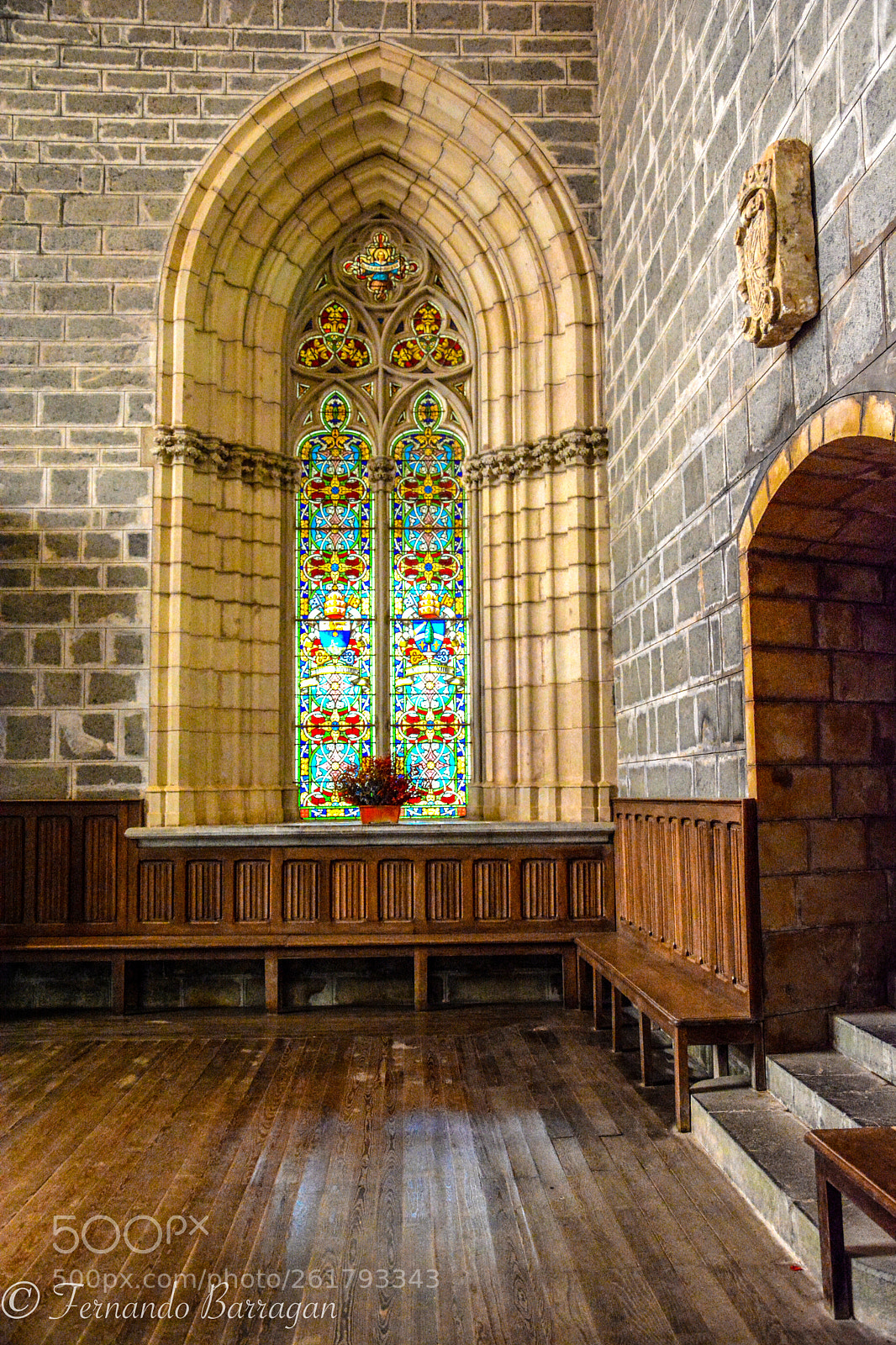 Nikon D7100 sample photo. Roncesvalle iglesia vitral photography