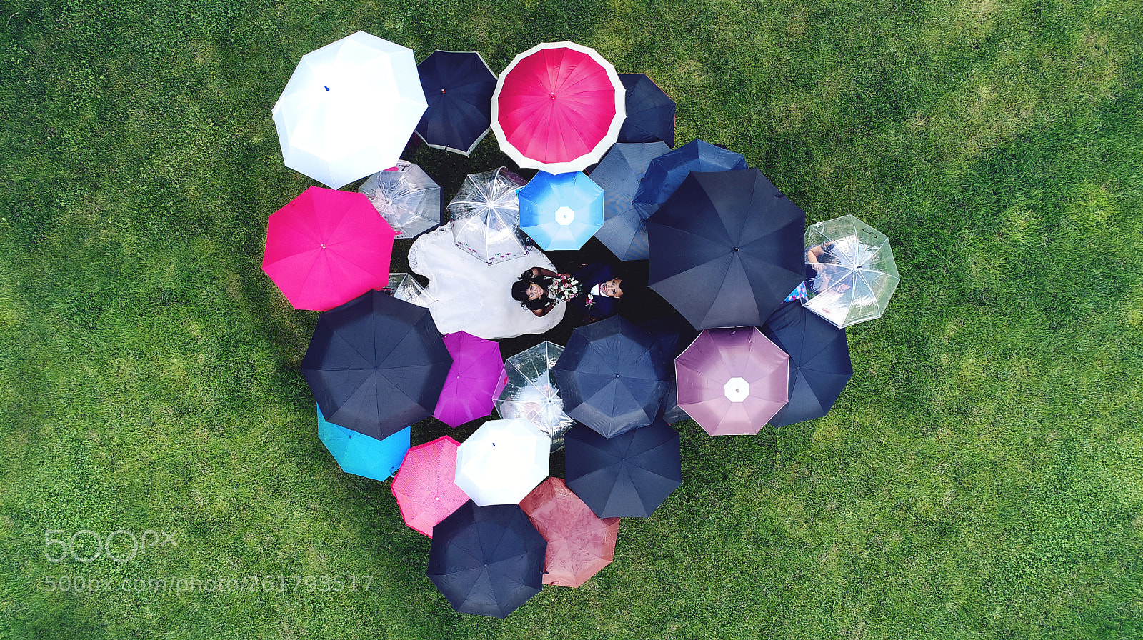 DJI FC6310 sample photo. Rainy wedding photography