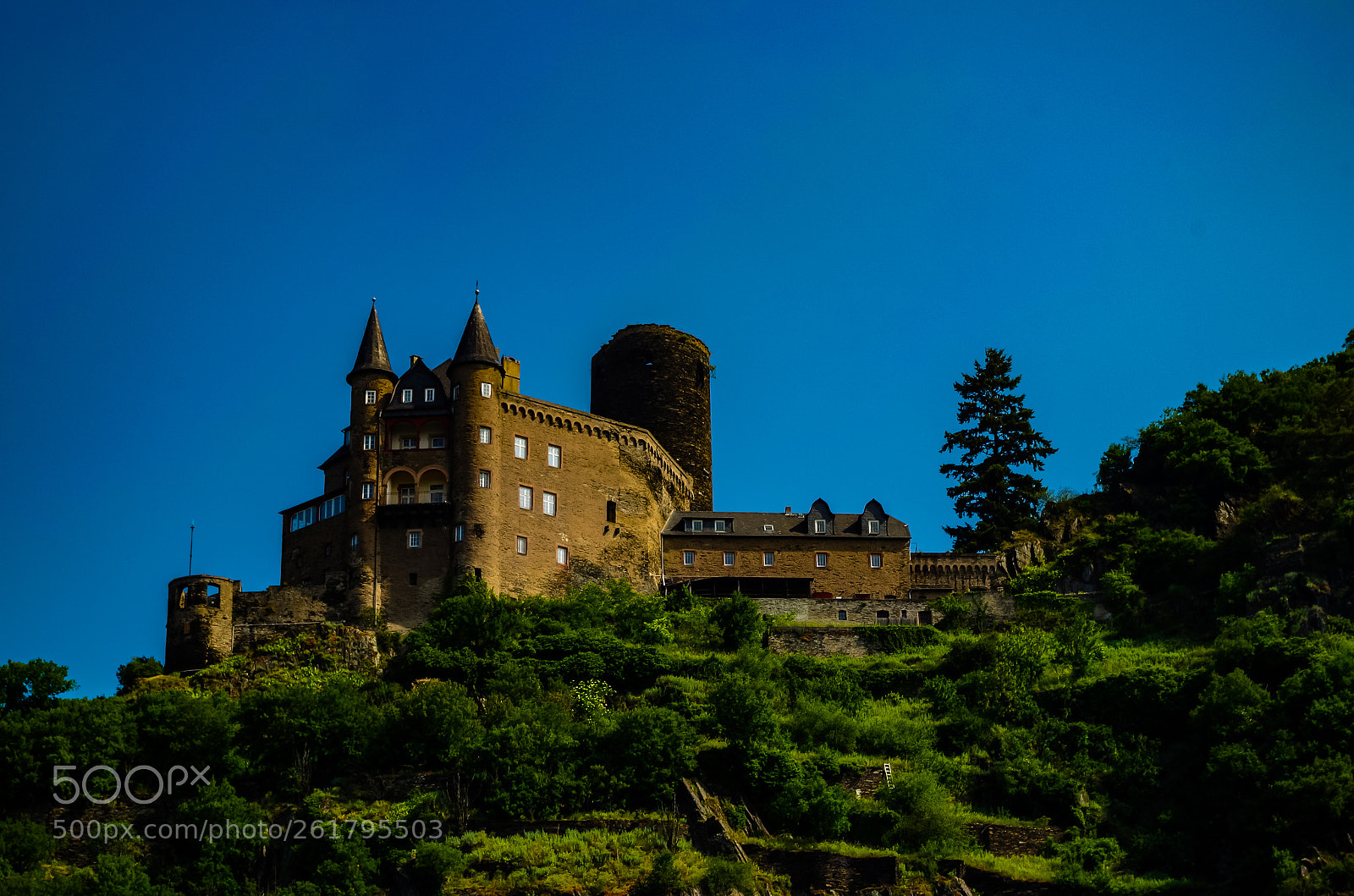 Pentax K-50 sample photo. Castle on the rhine photography