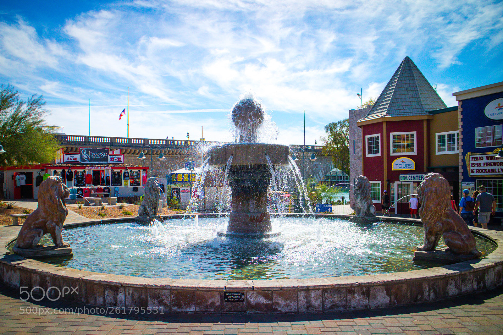 Canon EOS M3 sample photo. Lake havasu fountain photography