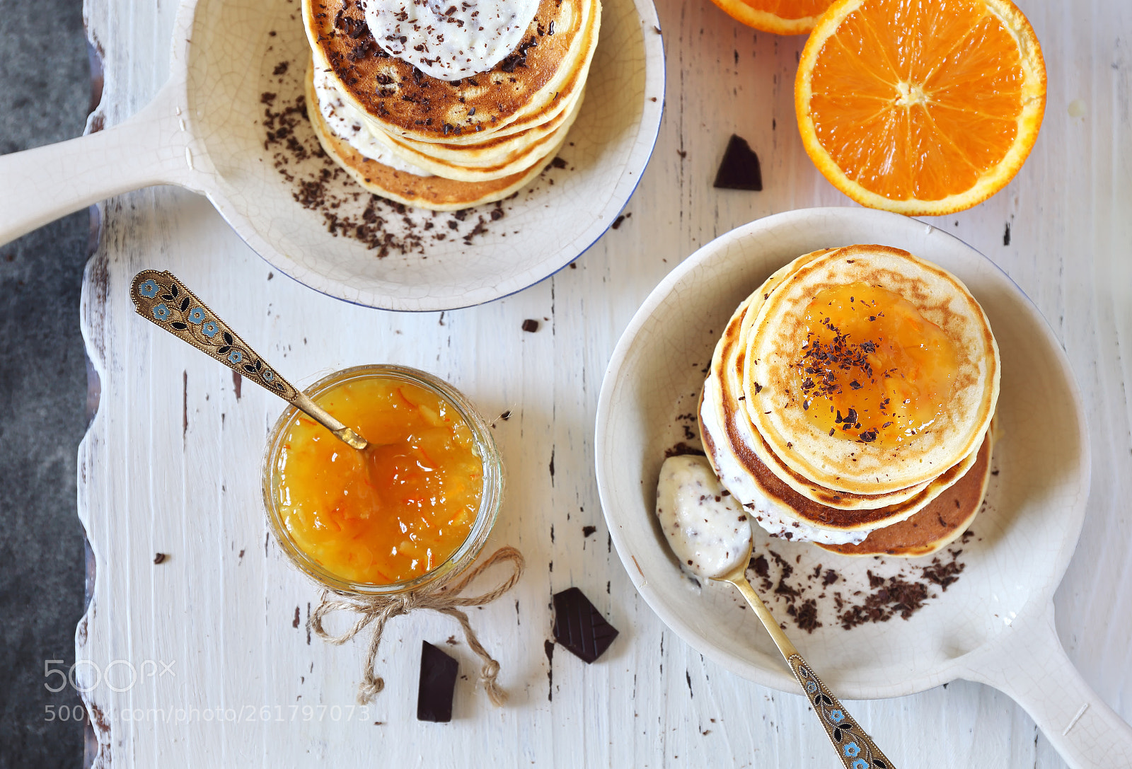 Canon EOS 6D sample photo. Ricotta pancakes with orange photography