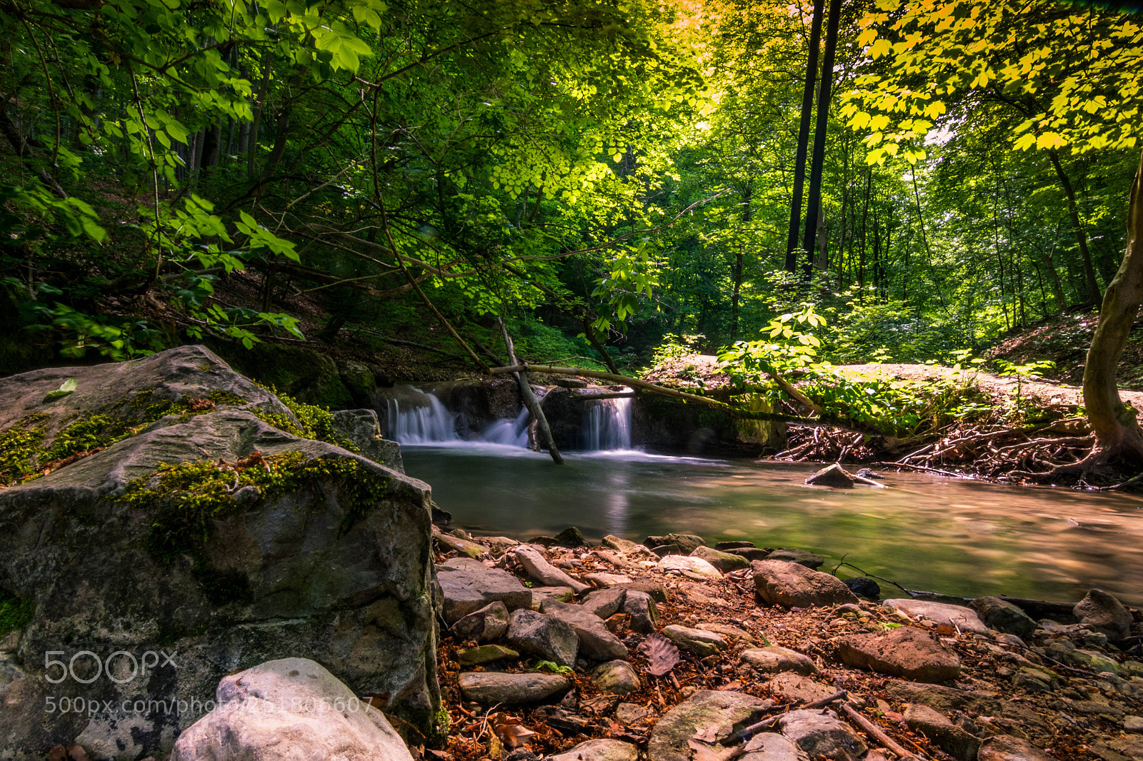 Canon EOS 7D Mark II sample photo. Small waterfall in de photography