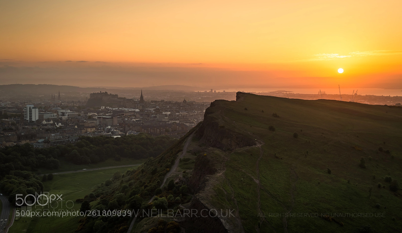 Canon EOS 6D sample photo. Sunset over edinburgh photography