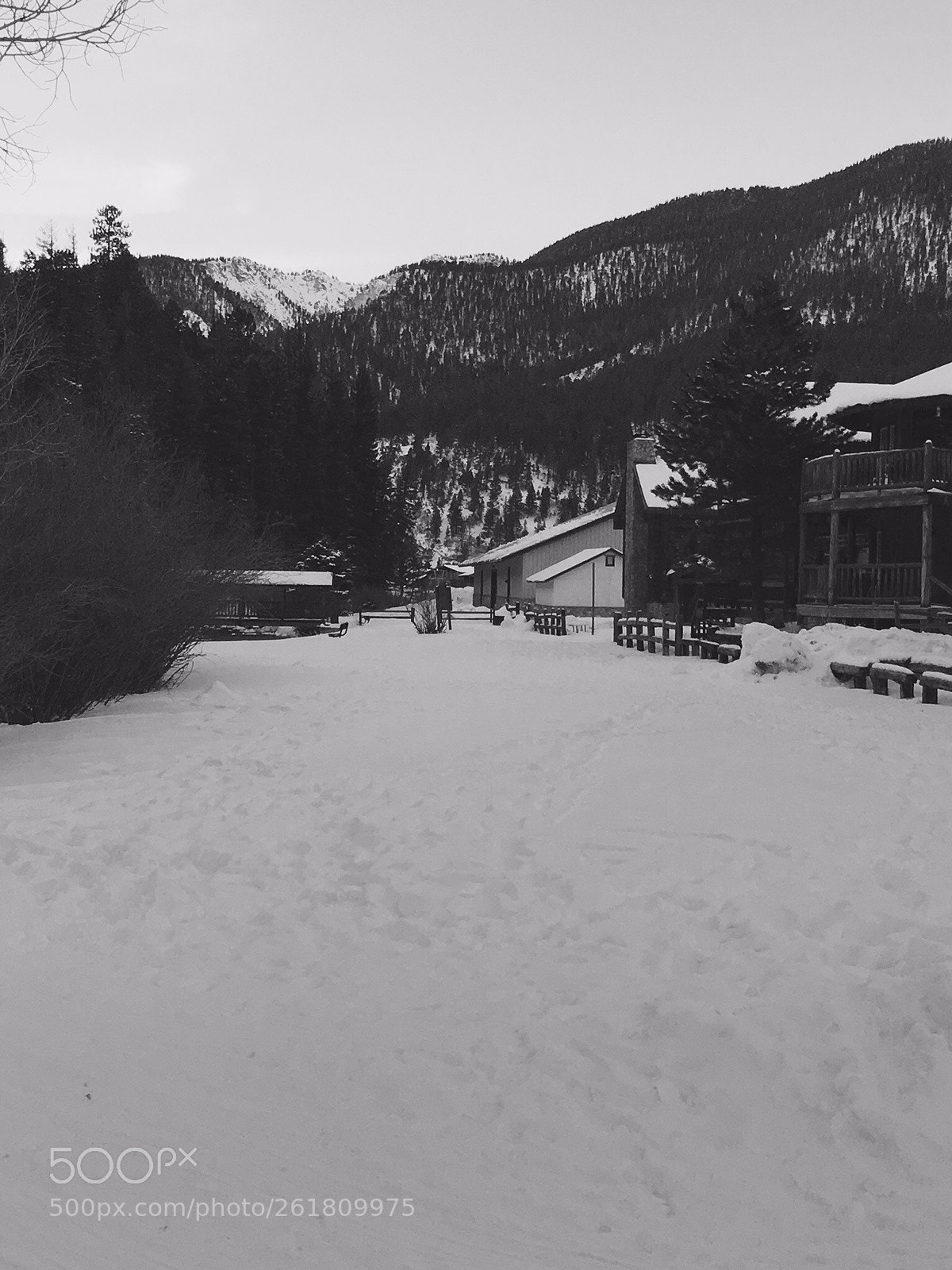 Apple iPhone 6s sample photo. Little town, big mountains  photography
