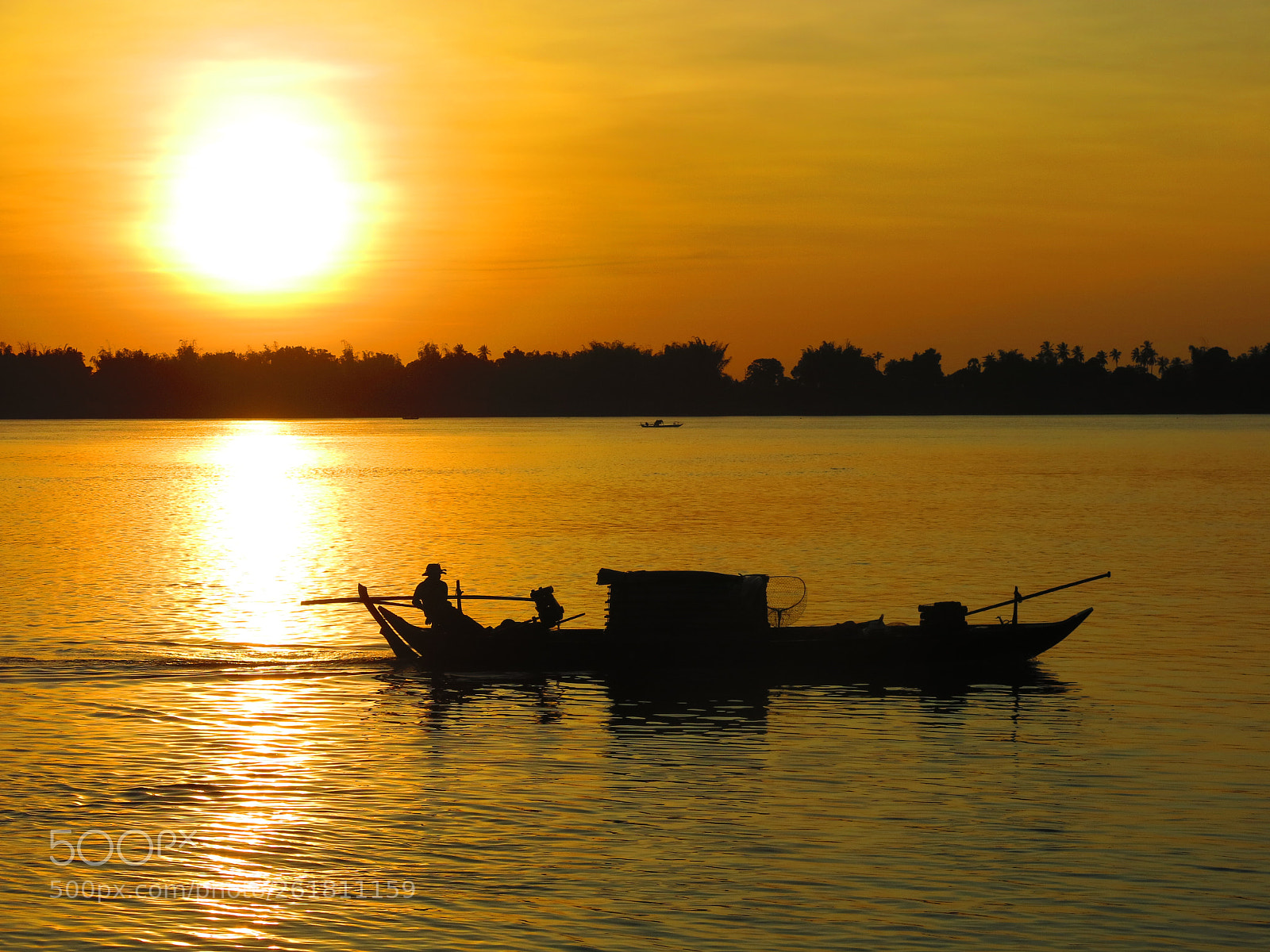 Canon PowerShot G15 sample photo. Sunset with boat photography