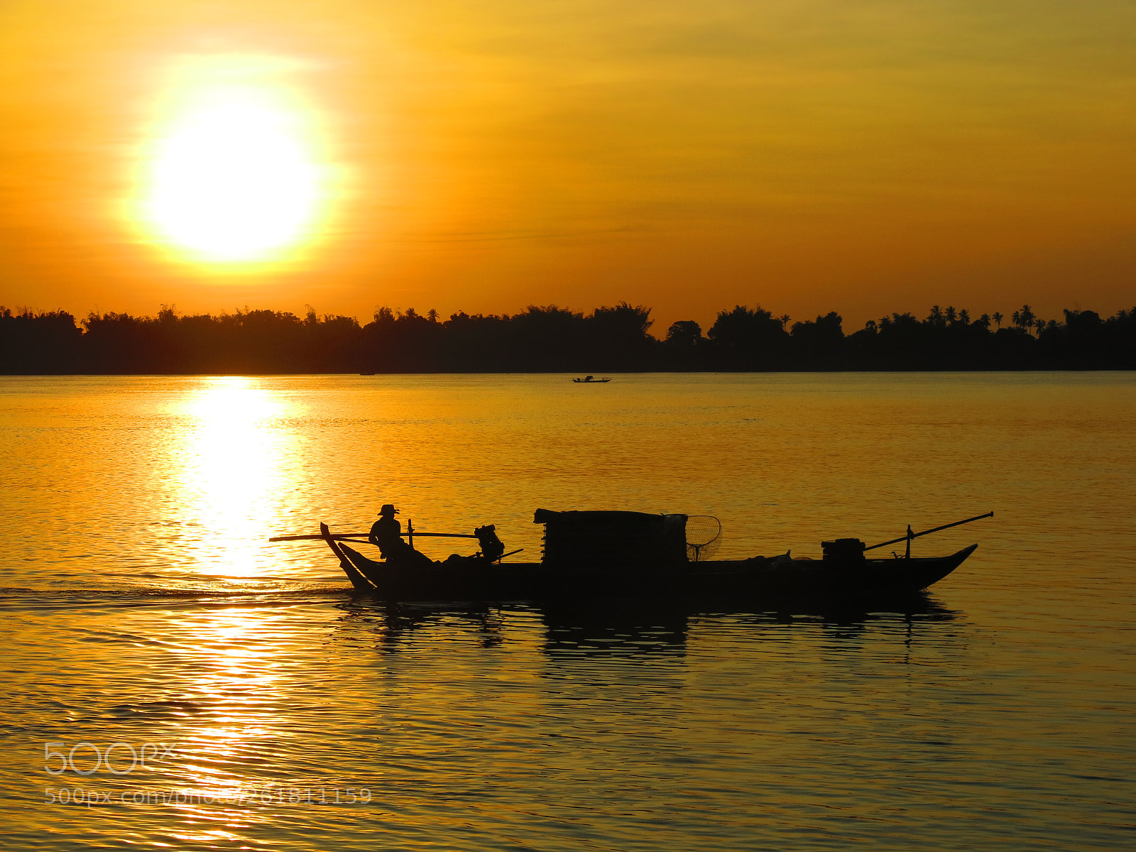Canon PowerShot G15 sample photo. Sunset with boat photography
