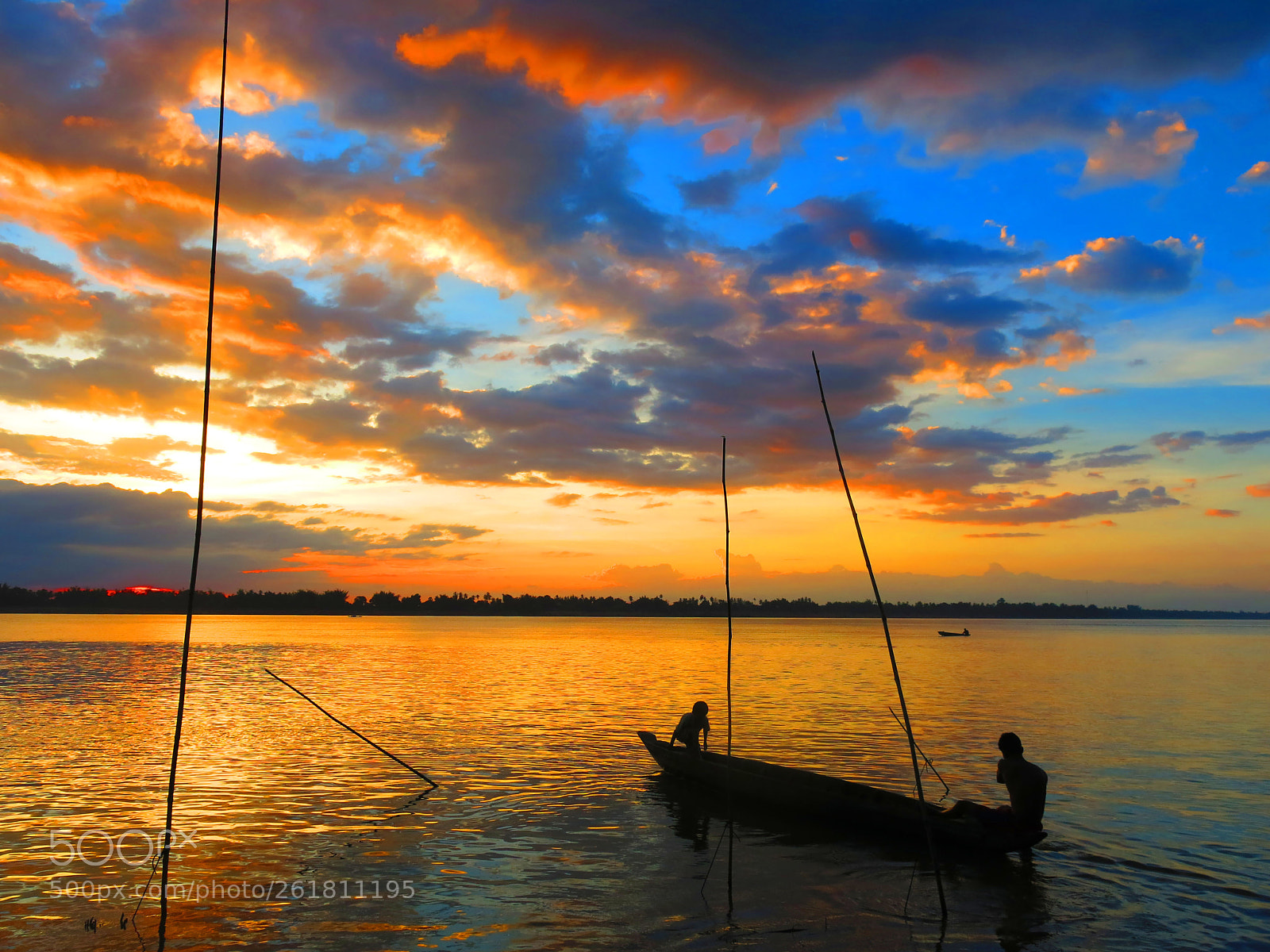Canon PowerShot G15 sample photo. Fishing with sunset photography