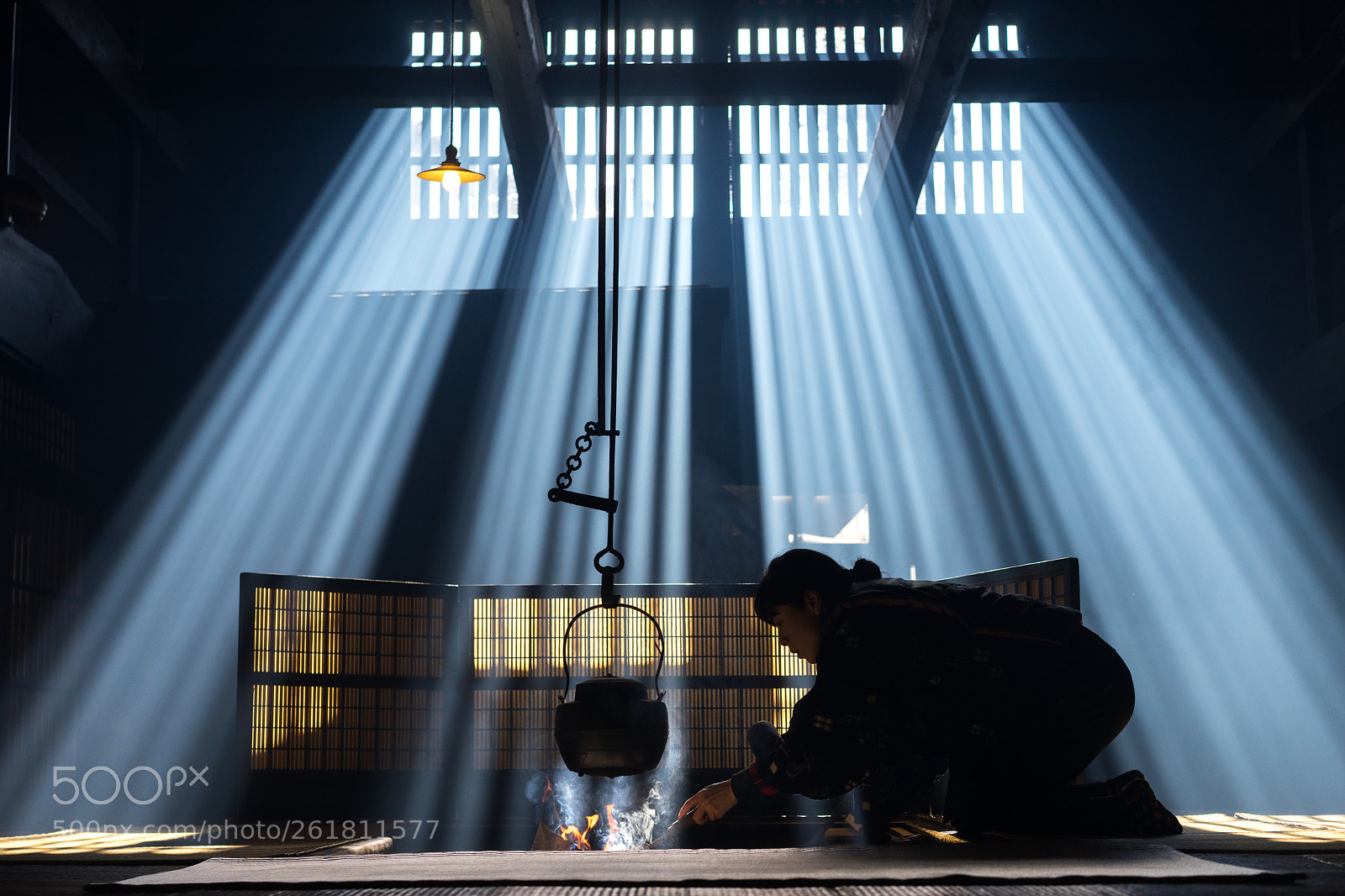 Sony a7 sample photo. Fireplace in old japanese photography
