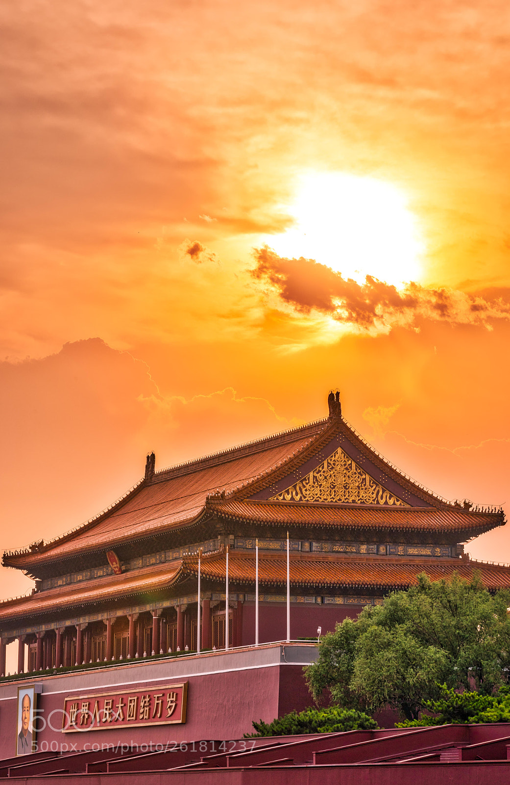 Canon EOS 5D Mark IV sample photo. Tiananmen sunset | beijing photography